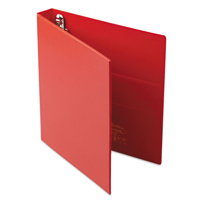 Avery Heavy-Duty Non-View Binder with DuraHinge and One Touch EZD Rings, 3 Rings, 1" Capacity, 11 x 8.5, Red