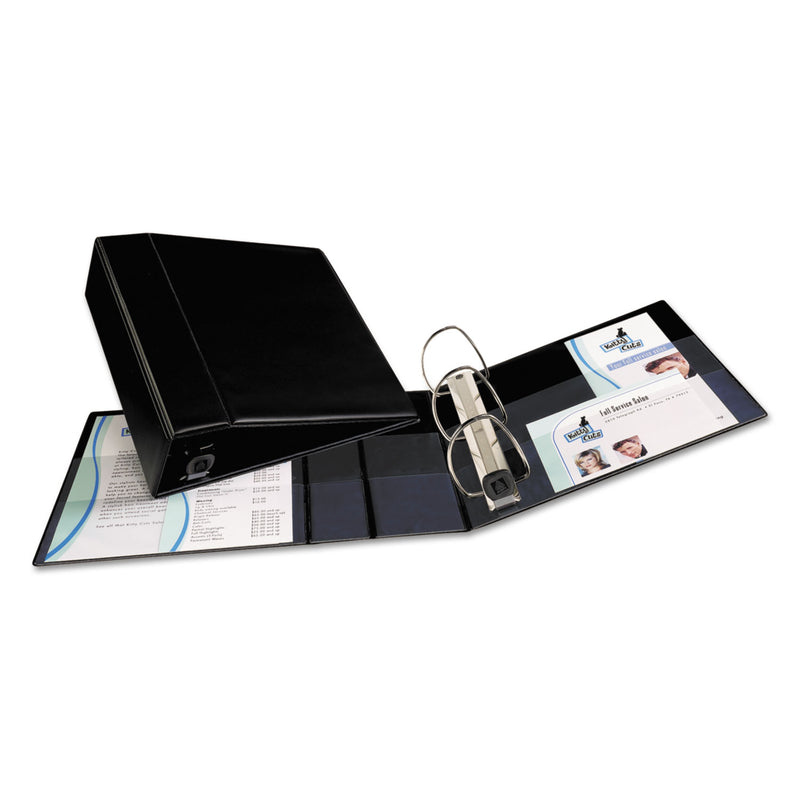 Avery Heavy-Duty Non-View Binder with DuraHinge and Locking One Touch EZD Rings, 3 Rings, 4" Capacity, 11 x 8.5, Black