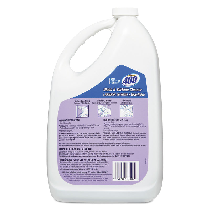 Formula 409 Glass and Surface Cleaner, Refill, 128 oz, 4/Carton