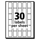 Avery Removable Multi-Use Labels, Handwrite Only, 0.63 x 0.88, White, 30/Sheet, 35 Sheets/Pack, (5424)