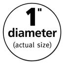 Avery Removable Multi-Use Labels, Inkjet/Laser Printers, 1" dia, White, 63/Sheet, 15 Sheets/Pack