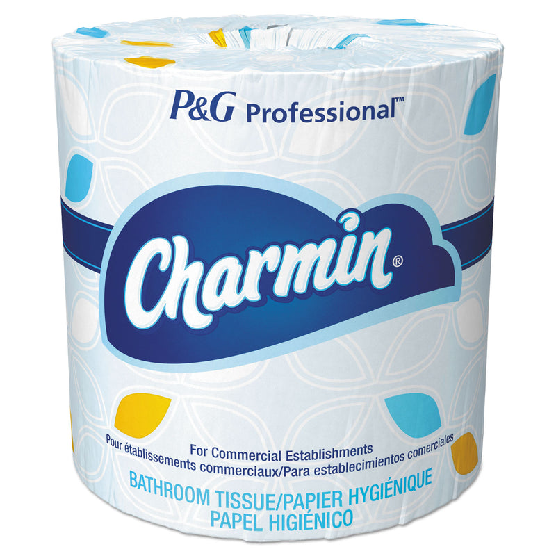 Charmin Commercial Bathroom Tissue, Septic Safe, Individually Wrapped, 2-Ply, White, 450 Sheets/Roll, 75 Rolls/Carton