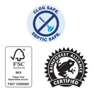 Charmin Commercial Bathroom Tissue, Septic Safe, Individually Wrapped, 2-Ply, White, 450 Sheets/Roll, 75 Rolls/Carton