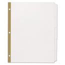 Office Essentials Index Dividers with White Labels, 5-Tab, 11 x 8.5, White, 5 Sets