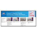 Clorox Dispatch Cleaner Disinfectant Towels with Bleach, 9 x 10, Unscented, 60/Pack, 12 Packs/Carton