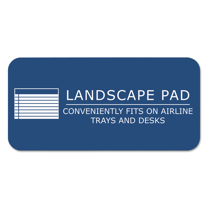 Roaring Spring WIDE Landscape Format Writing Pad, Unpunched with Standard Back, Medium/College Rule, 40 Canary-Yellow 11 x 9.5 Sheets