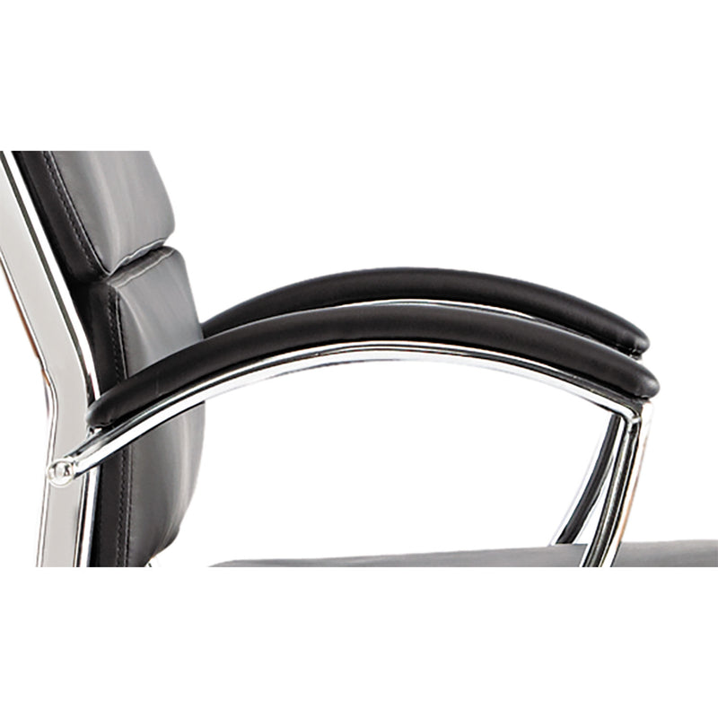 Alera Neratoli Series Replacement Arm Pads for Alera Neratoli Series Chairs, Faux Leather, 1.77" x 15.15" x 0.59", Black, 2/Set