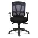 Alera Eon Series Multifunction Mid-Back Cushioned Mesh Chair, Supports Up to 275 lb, 18.11" to 21.37" Seat Height, Black