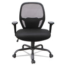 Alera Merix450 Series Mesh Big/Tall Chair, Supports Up to 450 lb, 19.88" to 23.62" Seat Height, Black