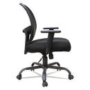 Alera Merix450 Series Mesh Big/Tall Chair, Supports Up to 450 lb, 19.88" to 23.62" Seat Height, Black