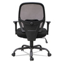 Alera Merix450 Series Mesh Big/Tall Chair, Supports Up to 450 lb, 19.88" to 23.62" Seat Height, Black