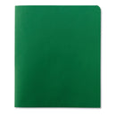 Smead Two-Pocket Folder, Textured Paper, 100-Sheet Capacity, 11 x 8.5, Green, 25/Box