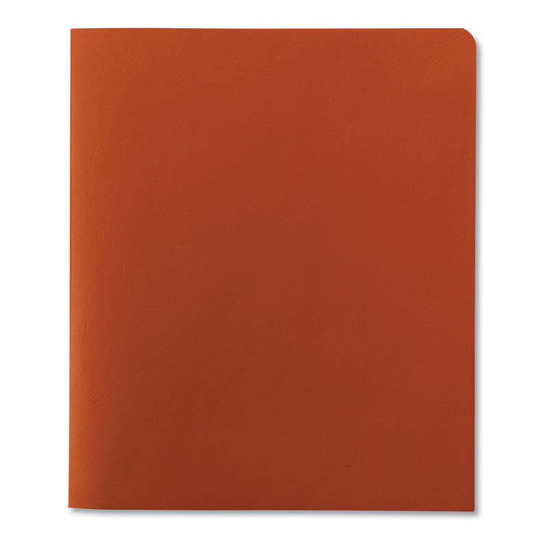 Smead Two-Pocket Folder, Textured Paper, 100-Sheet Capacity, 11 x 8.5, Orange, 25/Box