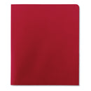 Smead Two-Pocket Folder, Textured Paper, 100-Sheet Capacity, 11 x 8.5, Red, 25/Box