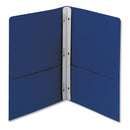Smead 2-Pocket Folder with Tang Fastener, 0.5" Capacity, 11 x 8.5, Dark Blue, 25/Box
