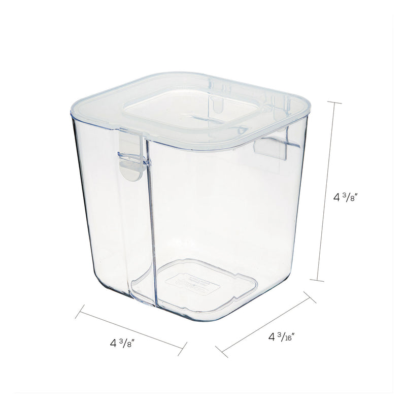 deflecto Stackable Caddy Organizer, Small, Plastic, 4.33 x 4 x 4.38, White