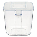 deflecto Stackable Caddy Organizer, Small, Plastic, 4.33 x 4 x 4.38, White