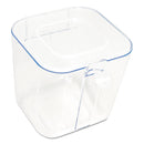 deflecto Stackable Caddy Organizer, Small, Plastic, 4.33 x 4 x 4.38, White