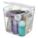 deflecto Stackable Caddy Organizer, Small, Plastic, 4.33 x 4 x 4.38, White