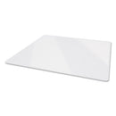 deflecto Premium Glass All Day Use Chair Mat - All Floor Types, 48 x 60, Rectangular, Clear