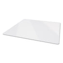 deflecto Premium Glass All Day Use Chair Mat - All Floor Types, 44 x 50, Rectangular, Clear