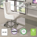deflecto Premium Glass All Day Use Chair Mat - All Floor Types, 44 x 50, Rectangular, Clear