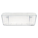 deflecto Stackable Caddy Organizer, Large, Plastic, 13.24 x 4 x 4.38, White