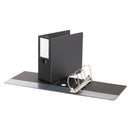 Universal Deluxe Non-View D-Ring Binder with Label Holder, 3 Rings, 5" Capacity, 11 x 8.5, Black