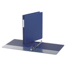 Universal Deluxe Non-View D-Ring Binder with Label Holder, 3 Rings, 1" Capacity, 11 x 8.5, Royal Blue