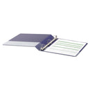 Universal Deluxe Non-View D-Ring Binder with Label Holder, 3 Rings, 1" Capacity, 11 x 8.5, Navy Blue