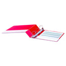 Universal Deluxe Non-View D-Ring Binder with Label Holder, 3 Rings, 2" Capacity, 11 x 8.5, Red
