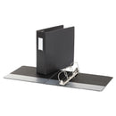 Universal Deluxe Non-View D-Ring Binder with Label Holder, 3 Rings, 3" Capacity, 11 x 8.5, Black
