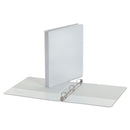 Universal Economy Round Ring View Binder, 3 Rings, 1" Capacity, 11 x 8.5, White, 6/Pack