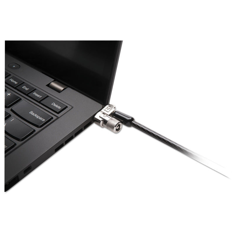 Kensington MicroSaver 2.0 Keyed Laptop Lock, 6 ft Steel Cable, Silver, 2 Keys