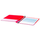Universal Economy Non-View Round Ring Binder, 3 Rings, 0.5" Capacity, 11 x 8.5, Red