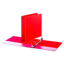Universal Economy Non-View Round Ring Binder, 3 Rings, 2" Capacity, 11 x 8.5, Red