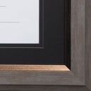 DAX 2-Tone 11 x 14 Document Frame, 8.5 x 11 Insert, Gray/Gold Frame, Black Mat