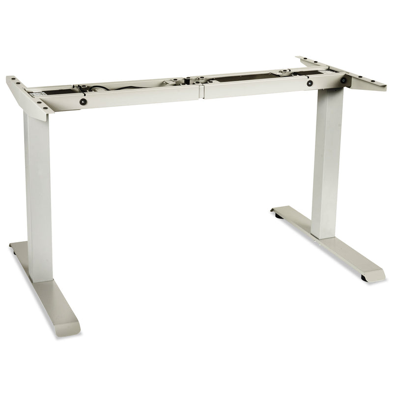 Alera 2-Stage Electric Adjustable Table Base, 48 to 72w x 24 to 36d x 27.5 to 47.2h, Gray