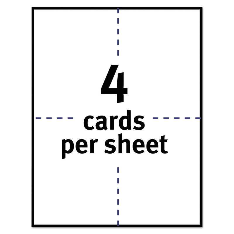 Avery Postcards for Laser Printers, 4 1/4 x 5 1/2, Uncoated White, 4/Sheet, 200/Box