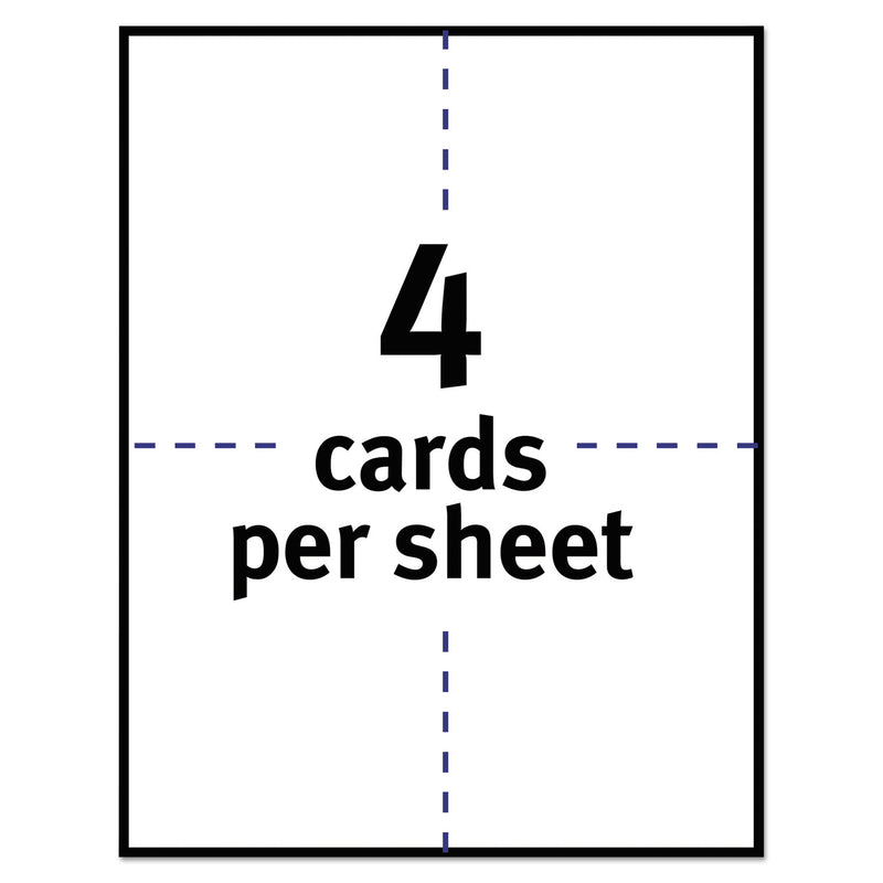 Avery Postcards for Inkjet Printers, 4 1/4 x 5 1/2, Matte White, 4/Sheet, 200/Box