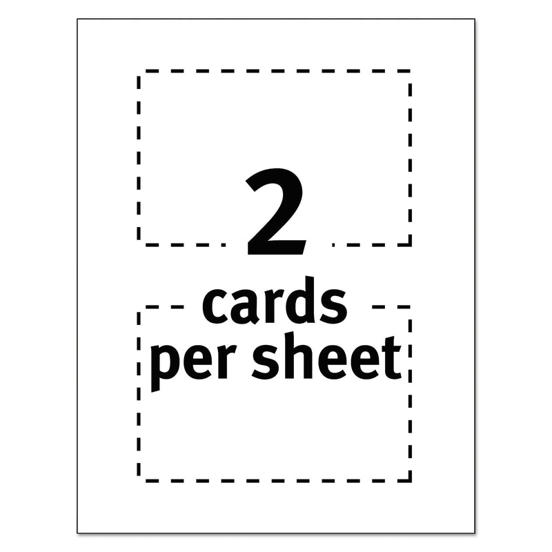 Avery Printable Postcards, Laser, 80 lb, 4 x 6, Uncoated White, 80 Cards, 2 Cards/Sheet, 40 Sheets/Box