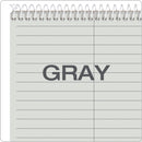 TOPS Prism Steno Pads, Gregg Rule, Gray Cover, 80 Gray 6 x 9 Sheets, 4/Pack