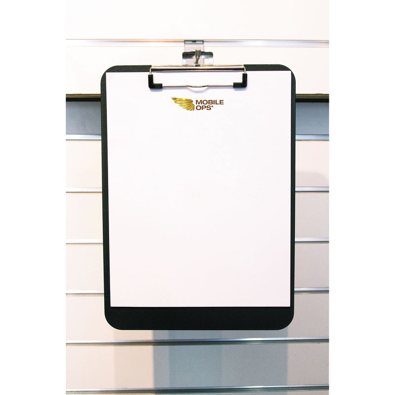 Mobile OPS Unbreakable Recycled Clipboard, 0.5" Clip Capacity, Holds 8.5 x 11 Sheets, Black