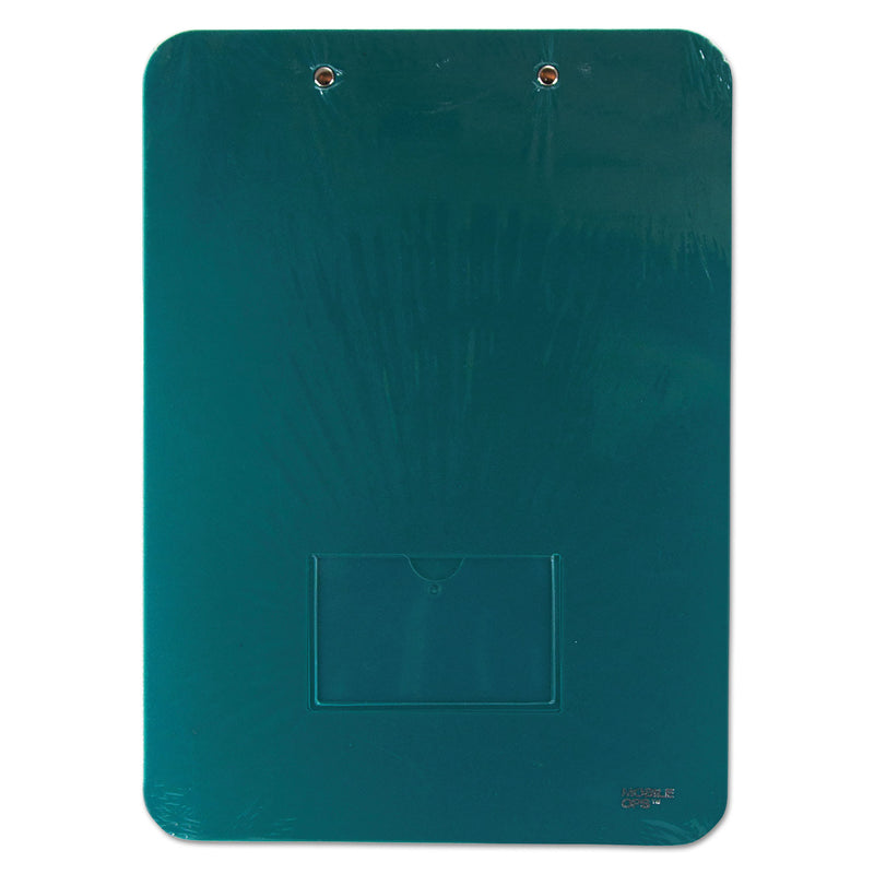Mobile OPS Unbreakable Recycled Clipboard, 0.25" Clip Capacity, Holds 8.5 x 11 Sheets, Green
