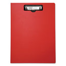 Mobile OPS Portfolio Clipboard with Low-Profile Clip, Portrait Orientation, 0.5" Clip Capacity, Holds 8.5 x 11 Sheets, Red
