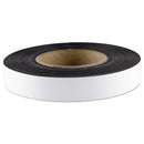 ZEUS Dry Erase Magnetic Label Tape, 1" x 50 ft, White
