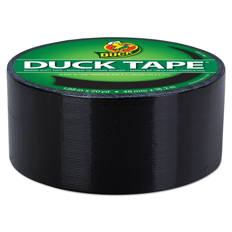 Duck Colored Duct Tape, 3" Core, 1.88" x 20 yds, Black