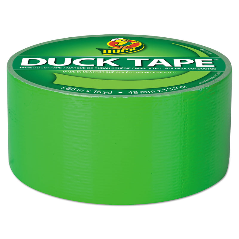 Duck Colored Duct Tape, 3" Core, 1.88" x 15 yds, Neon Green