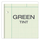 TOPS Engineering Computation Pads, Cross-Section Quadrille Rule (5 sq/in, 1 sq/in), Green Cover, 100 Green-Tint 8.5 x 11 Sheets