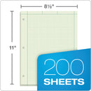TOPS Engineering Computation Pads, Cross-Section Quadrille Rule (5 sq/in, 1 sq/in), Green Cover, 200 Green-Tint 8.5 x 11 Sheets
